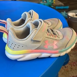 Under Armour sneakers.